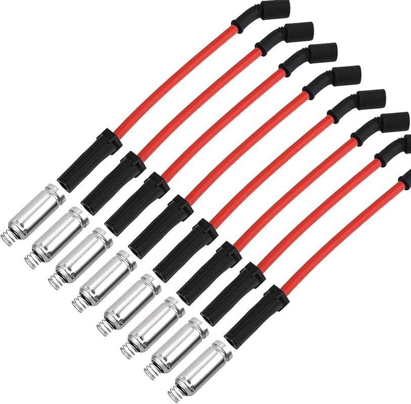 10.2mm Racing Spark Plug Wires Red