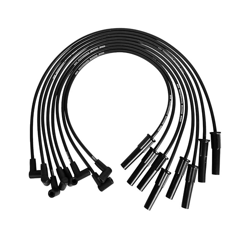 RLP 8.0mm Silicone Spark Plug Wire Set, Black