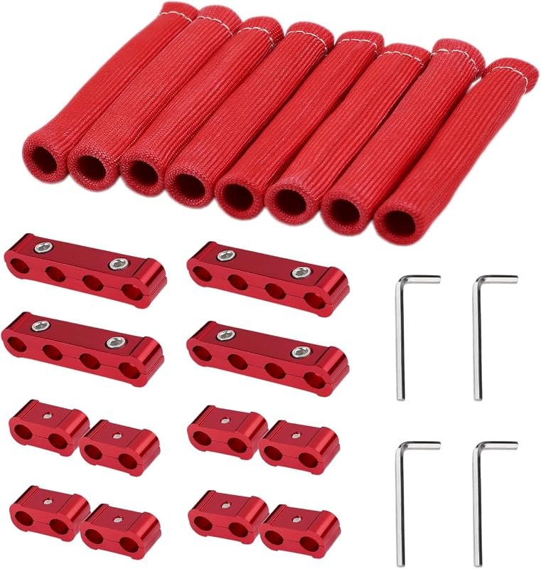Spark Plug Wire Divider and Heat Shield Sleeve Kit