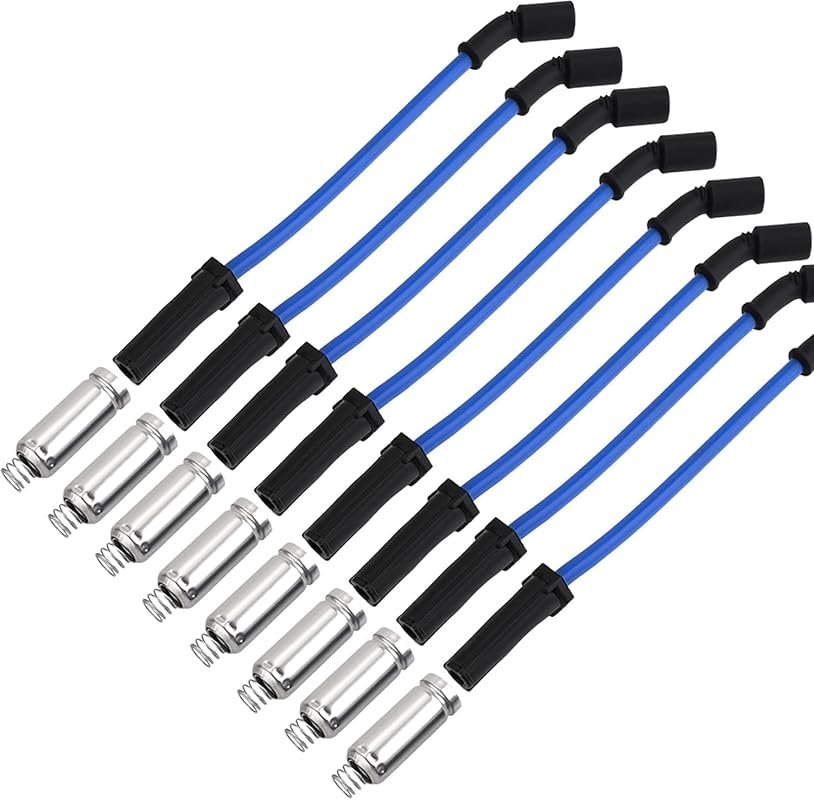 10.2mm Racing Spark Plug Wires Blue