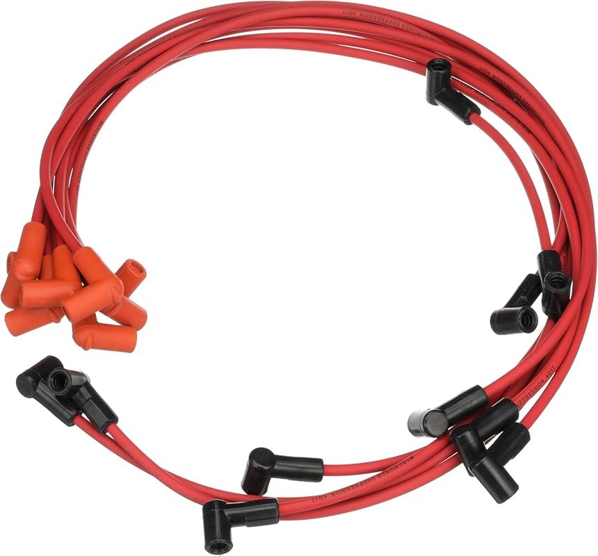 Quicksilver 816608Q68 Red High-Performance Marine Spark Plug Wire Kit