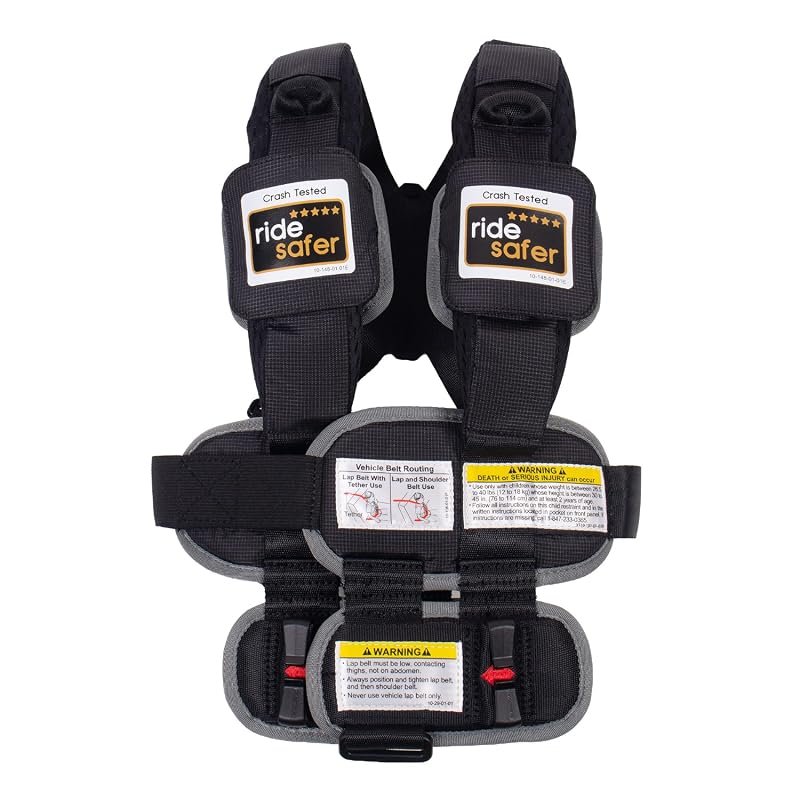 RideSafer Gen 5 XS Portable Car Seat for Kids 2+ Years, Lightweight an