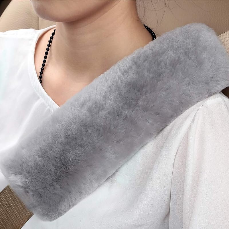 OGLAND Sheepskin Seat Belt Pads