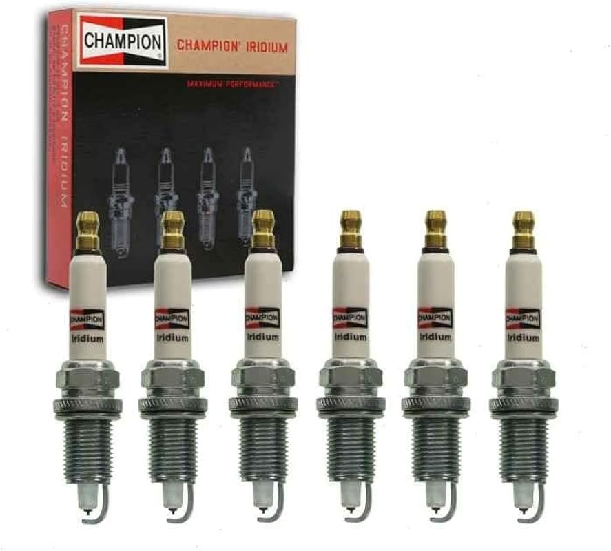 Champion Iridium Spark Plugs 6-Pack for Jeep Wrangler 4.0L 4.2L 1987-2