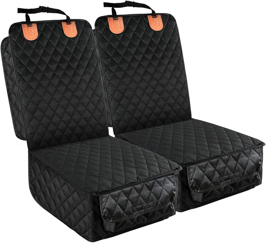 PETICON 2 Pack Waterproof Pet Car Seat Cover for Front Seats, Universa