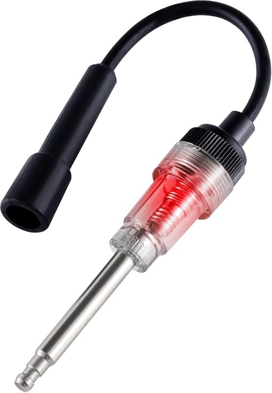 Inline Spark Plug Tester for Engine Ignition Verification, Diagnostic 