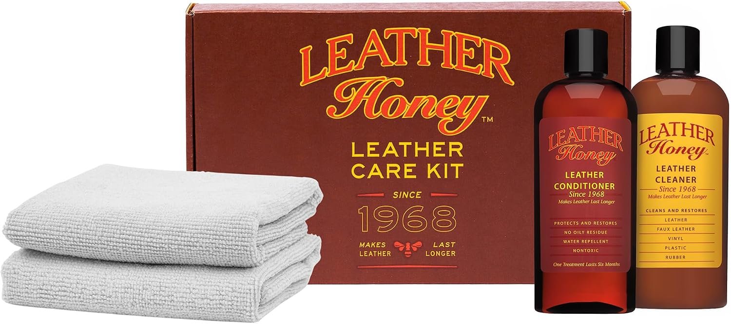 Leather Honey Complete Leather Care Kit, Non-Toxic Formula Made in USA