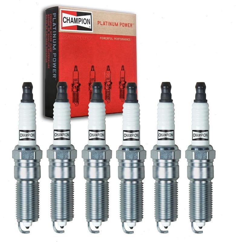 6-Piece Champion Platinum Spark Plugs for Chevrolet Camaro 3.6L V6 201