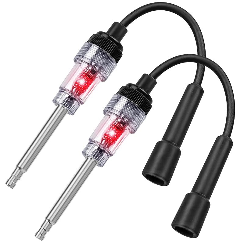YEYETUO 2PCS Adjustable Spark Plug Tester for Engines, Quickly Diagnos