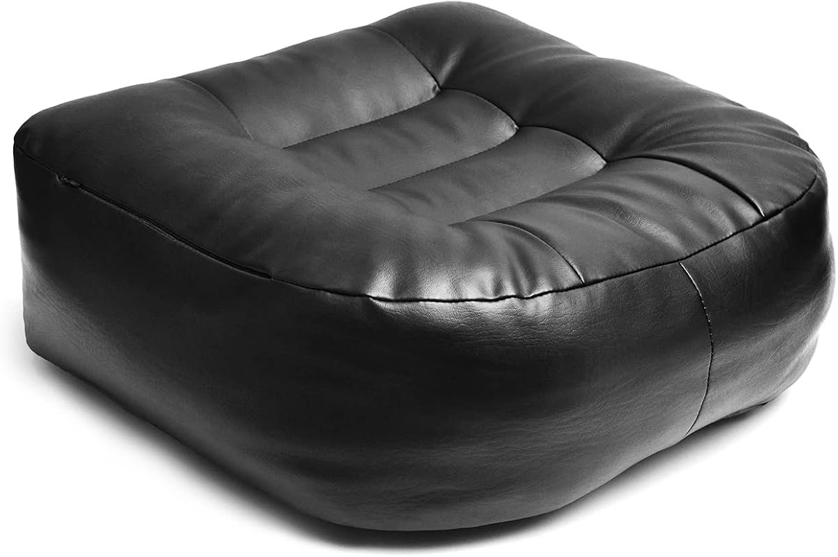 YOUFI 6-Inch Leather Adult Car Booster Seat Cushion