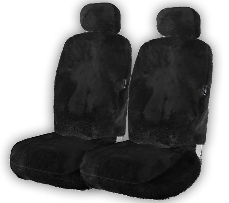 ZONETECH Sheepskin Car Seat Covers