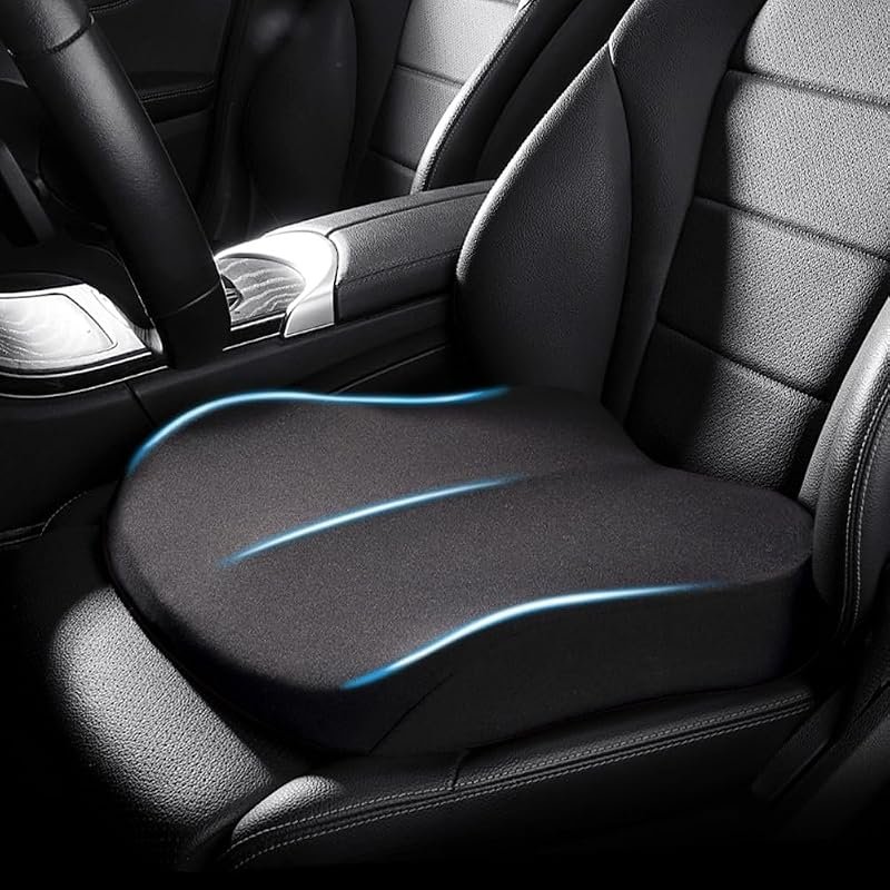 Ergonomic 3.9-Inch Memory Foam Car Booster Seat Cushion