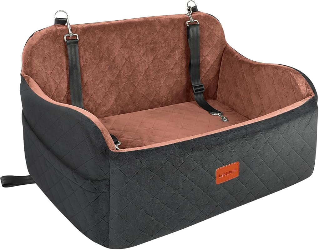 Lealchum Memory Foam Dog Car Seat