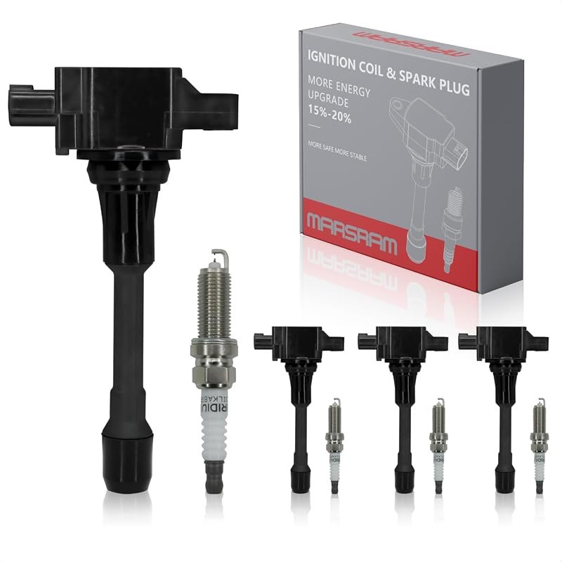 Marsram Ignition Coil Spark Plug Set