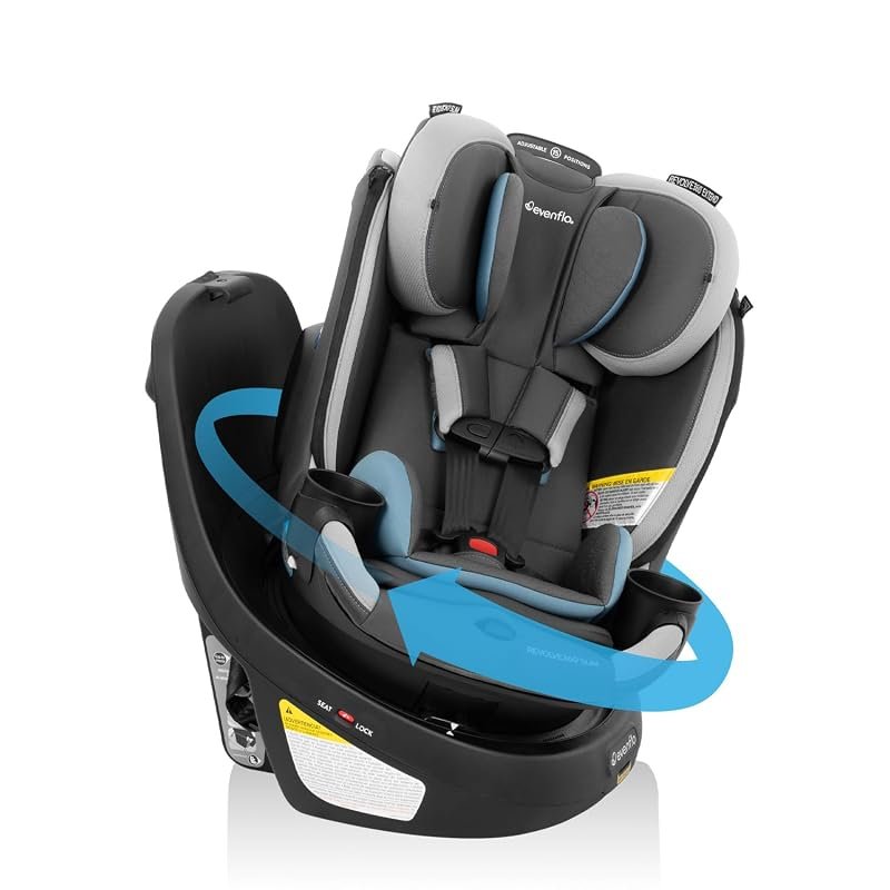 Evenflo Revolve360 Slim 2-in-1 Rotating Car Seat with Quick Clean Cove