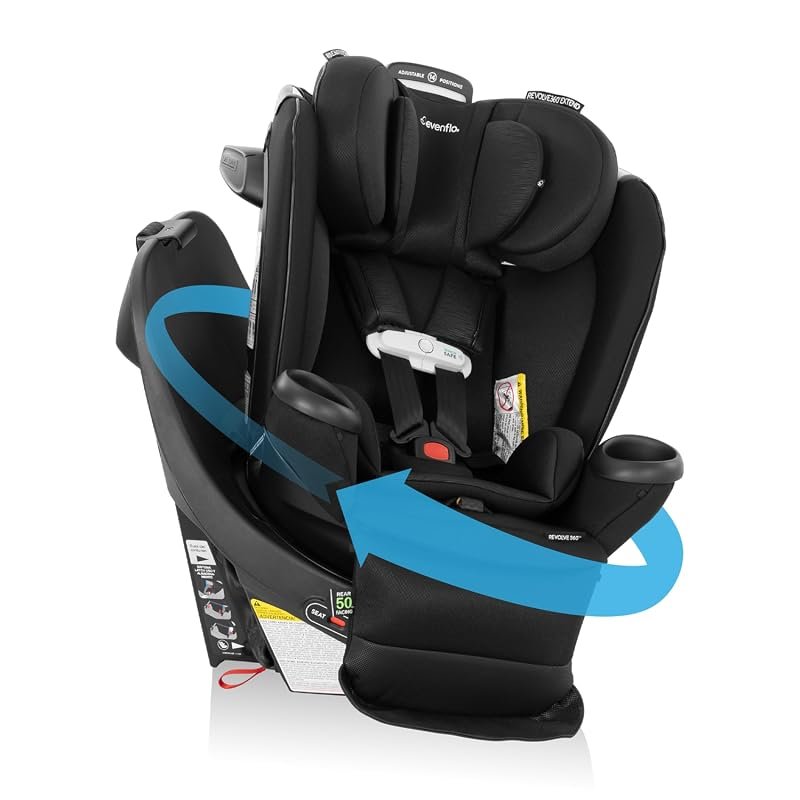 Evenflo Revolve360 Extend All-in-One Rotational Car Seat with SensorSa