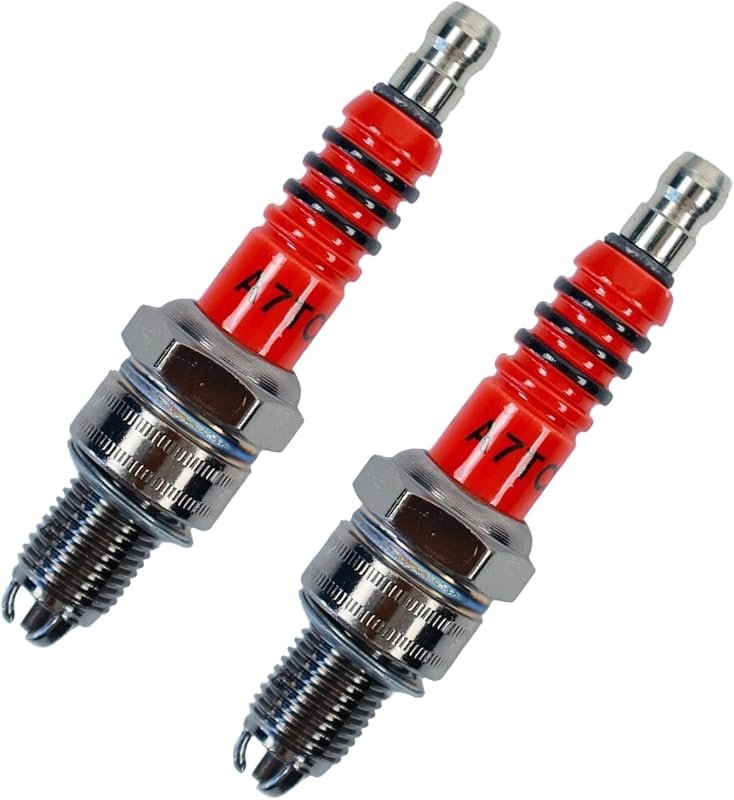 3 Electrode Iridium A7TC A7RTC Spark Plug for GY6 50cc-125cc 4-Stroke 