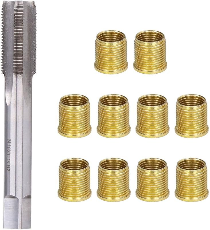M14x1.25 Spark Plug Thread Repair Kit with Stainless Steel Inserts and