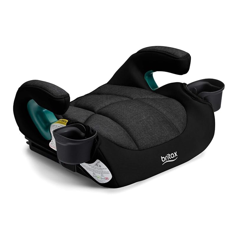 Britax UpNGo Click Backless Booster Seat with Rigid LATCH, Slim Travel