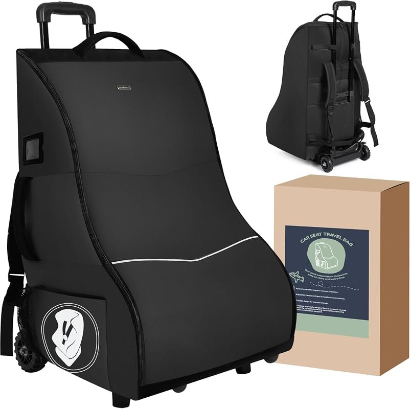 Rolling Car Seat Travel Bag with Wheels