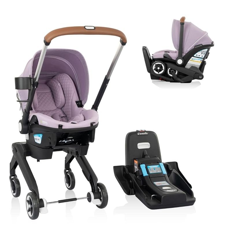 Evenflo Shyft DualRide Infant Car Seat and Stroller Combo with Integra