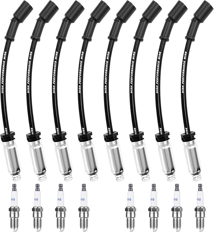Ozikutech Spark Plug and Wire Set