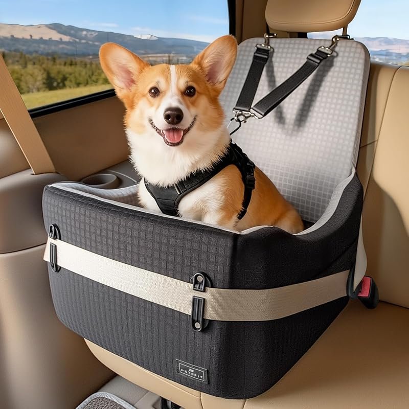 PETSFIT Elevated Dog Car Seat