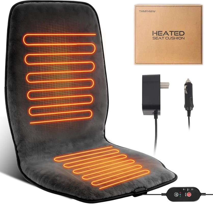 Dark Grey Heated Seat Cushion