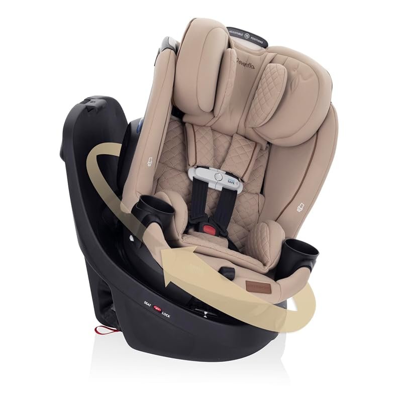 Evenflo Revolve360 Slim 2-in-1 Rotating Car Seat with Space-Saving Des