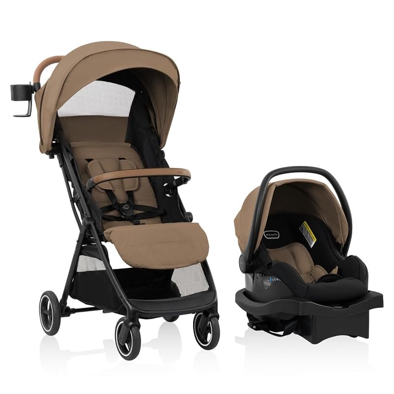 Evenflo Otto+ Travel System with LiteMax Infant Car Seat and Lightweig
