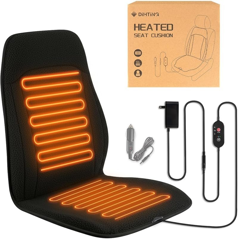 Black Heated Seat Warmer