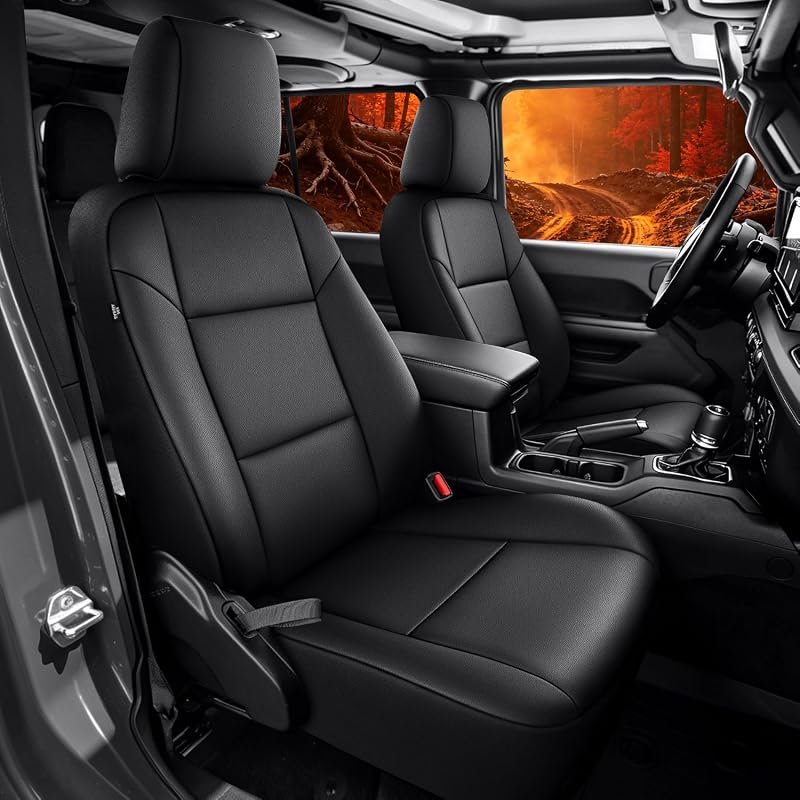 Universal Front Seat Covers for Jeep Grand Cherokee, Wrangler, and Gla