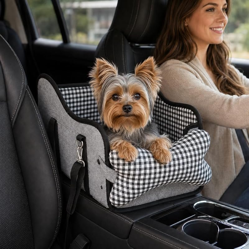 Gray Center Console Dog Booster