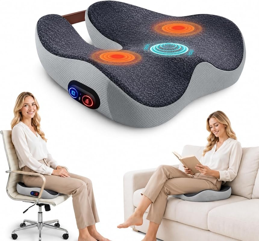 2-in-1 Rechargeable Heated Seat Cushion