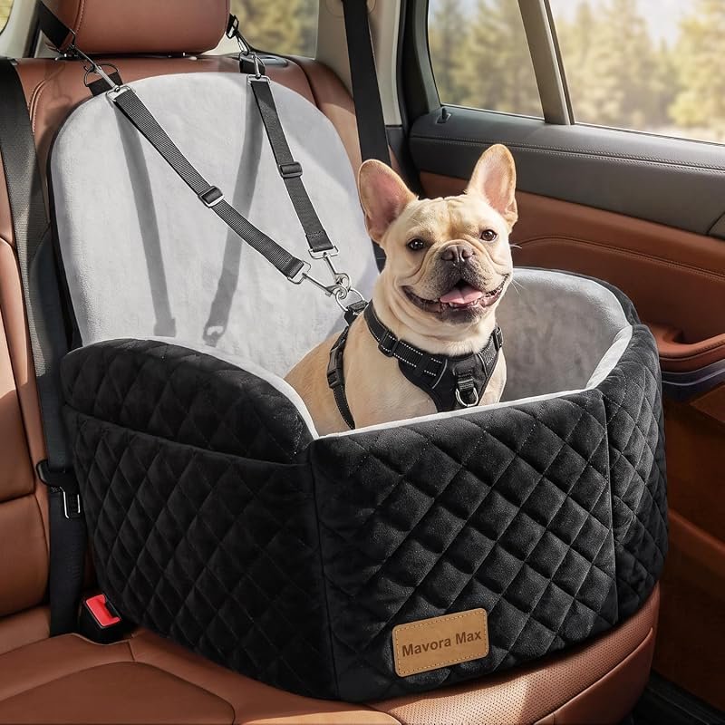 Elevated Memory Foam Dog Car Seat