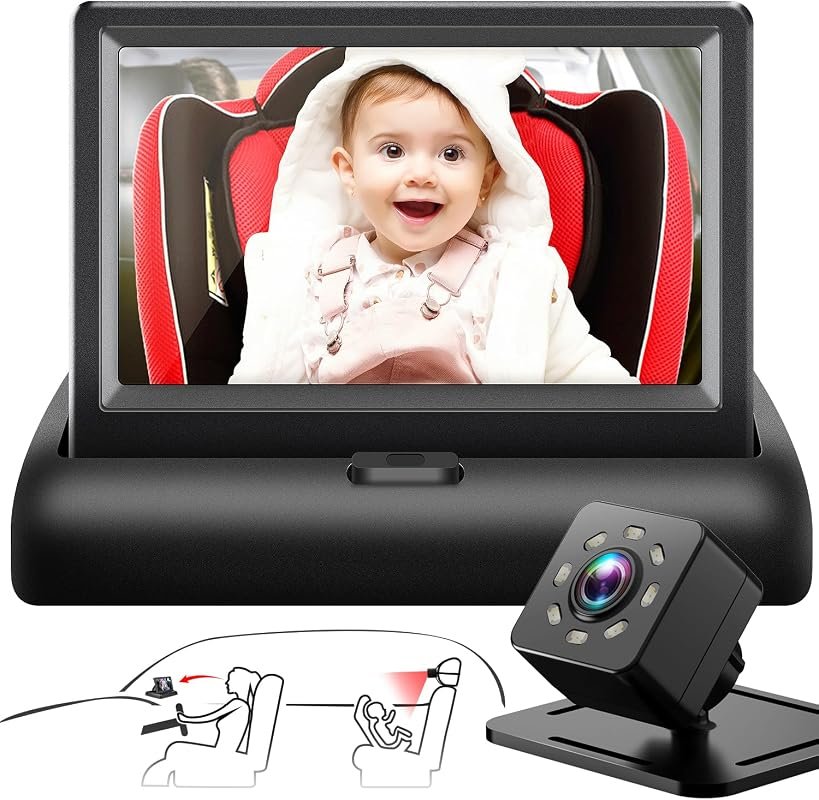 Baby Car Mirror HD Camera