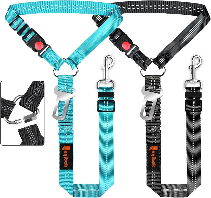 Laqibak 3-in-1 Dog Seatbelt