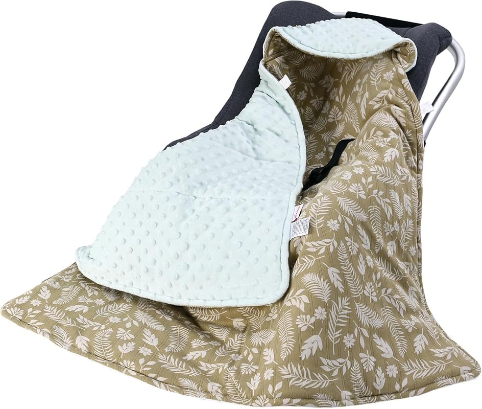 Winter Minky Dot Car Seat Blanket