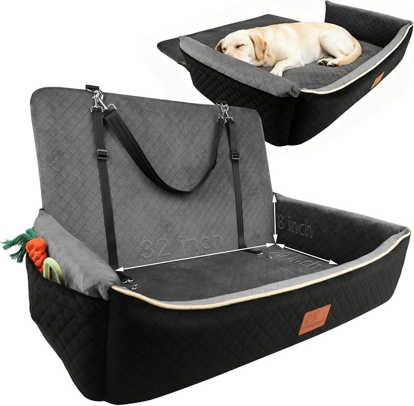 Luxury Convertible Dog Car Bed