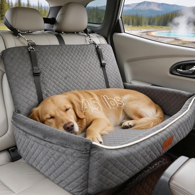 Luxury Convertible Dog Car Bed