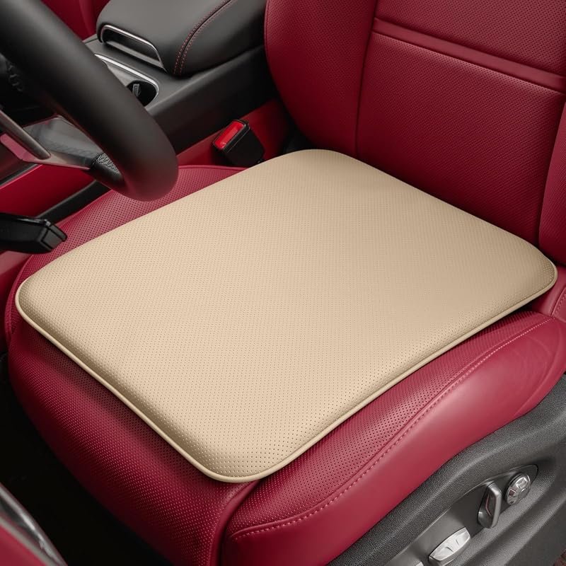 Nappa Leather Memory Foam Seat Cushion