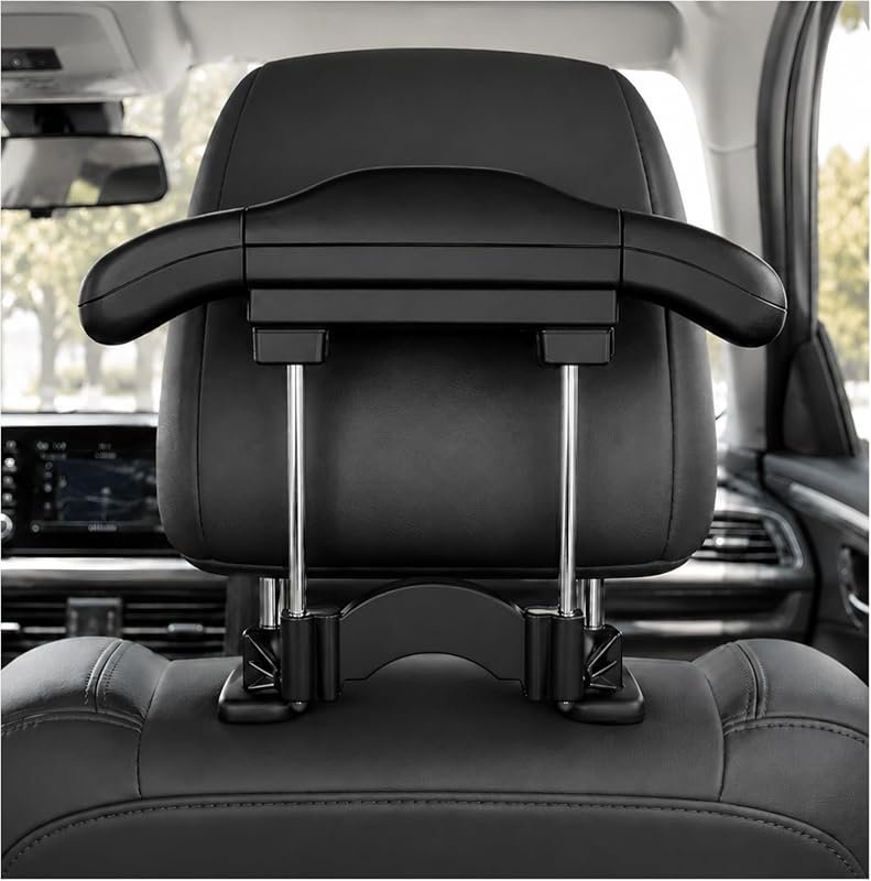 Retractable Car Headrest Coat Hanger