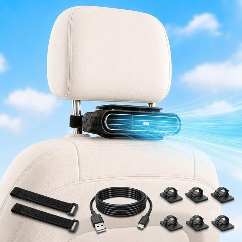 Rechargeable Car Seat Fan