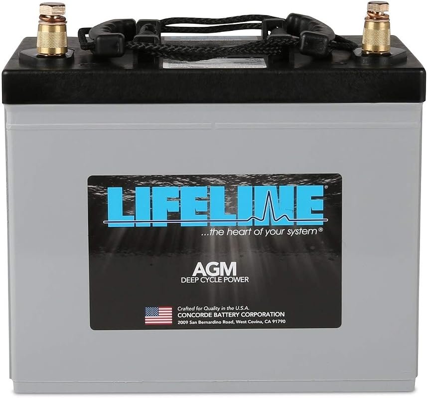 Lifeline Marine AGM Battery GPL-24T Deep Cycle Maintenance-Free Power 