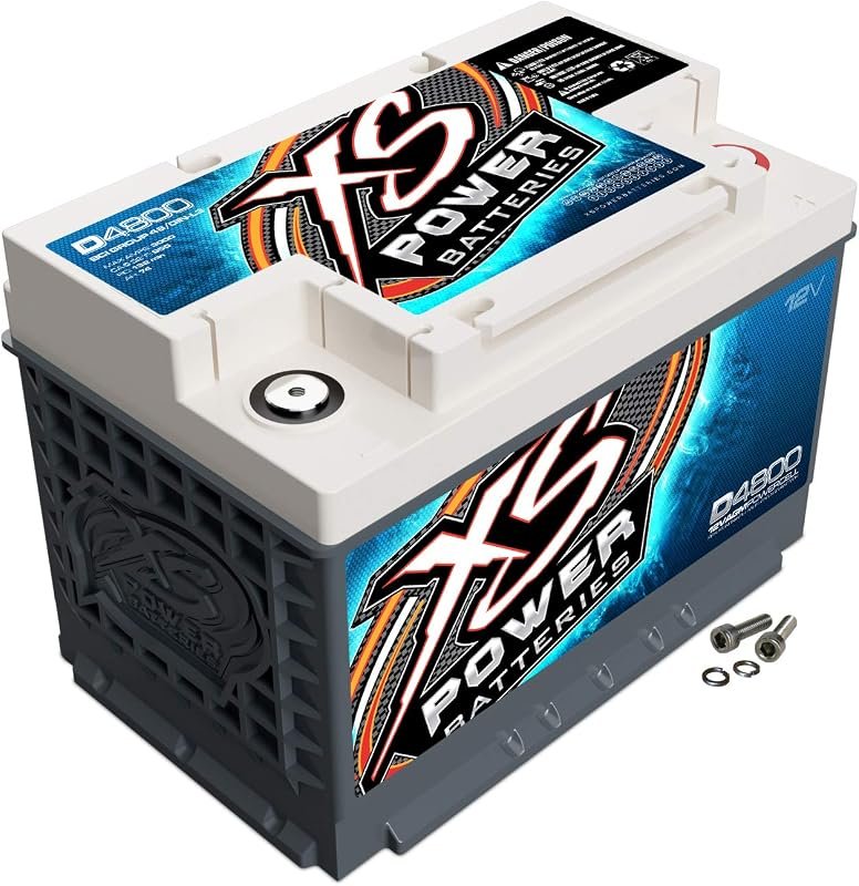 XS Power D4800 3000 Amp AGM Battery, Group 48 12 Volt 72Ah Deep Cycle 