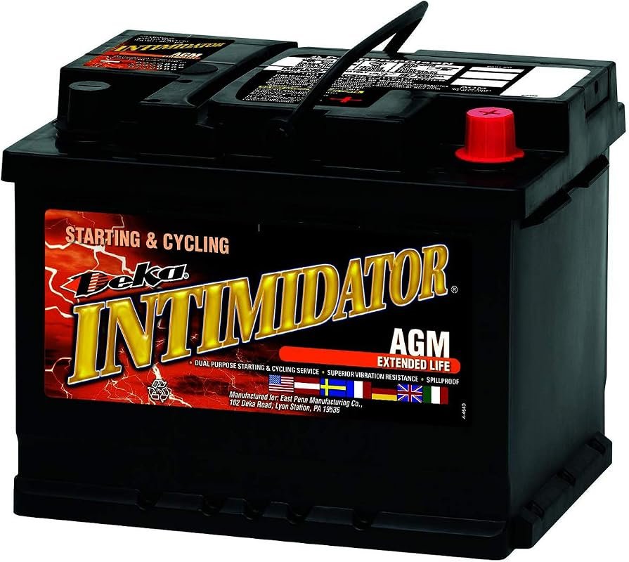 Deka 9A47 AGM Intimidator Automotive Battery Featuring Advanced Glass 