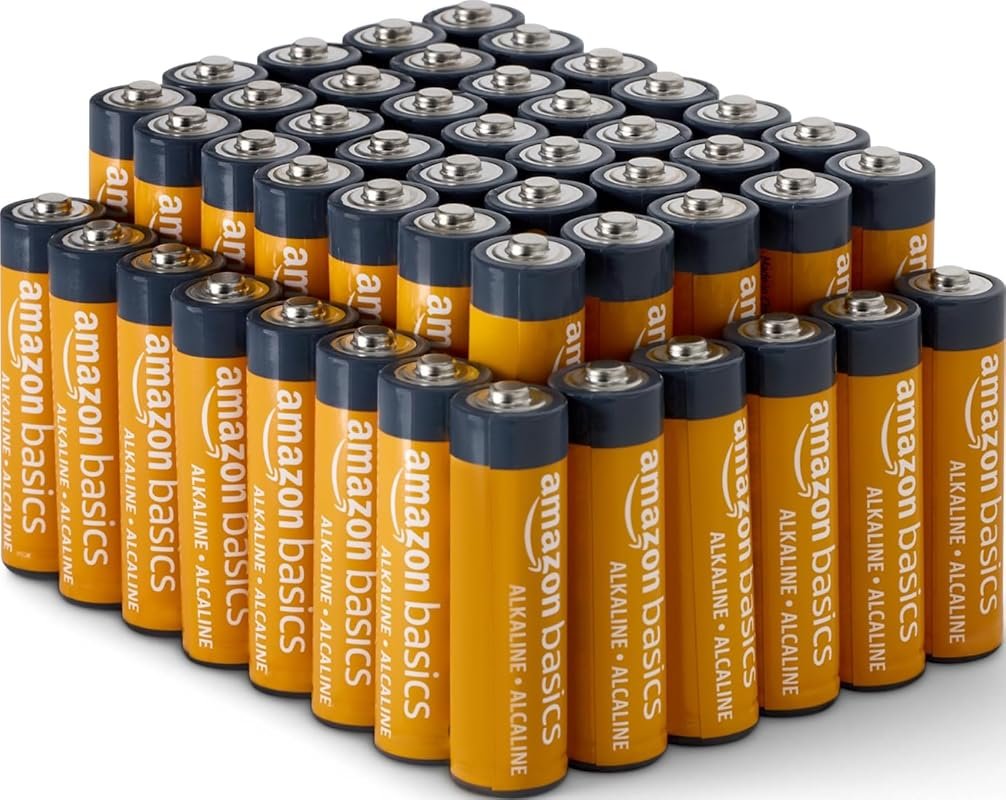 Amazon Basics 48-Pack AA Alkaline High-Performance Batteries, 1.5 Volt