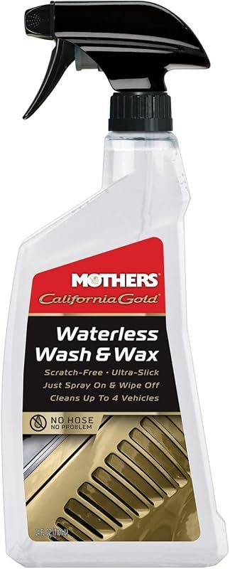 Mothers California Gold Waterless Wash and Wax Spray for Easy Cleaning