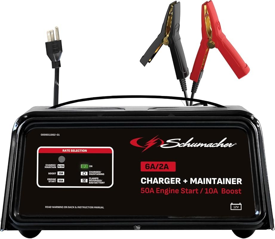 Schumacher Electric 6A Car Battery Charger and Automatic Maintainer, R