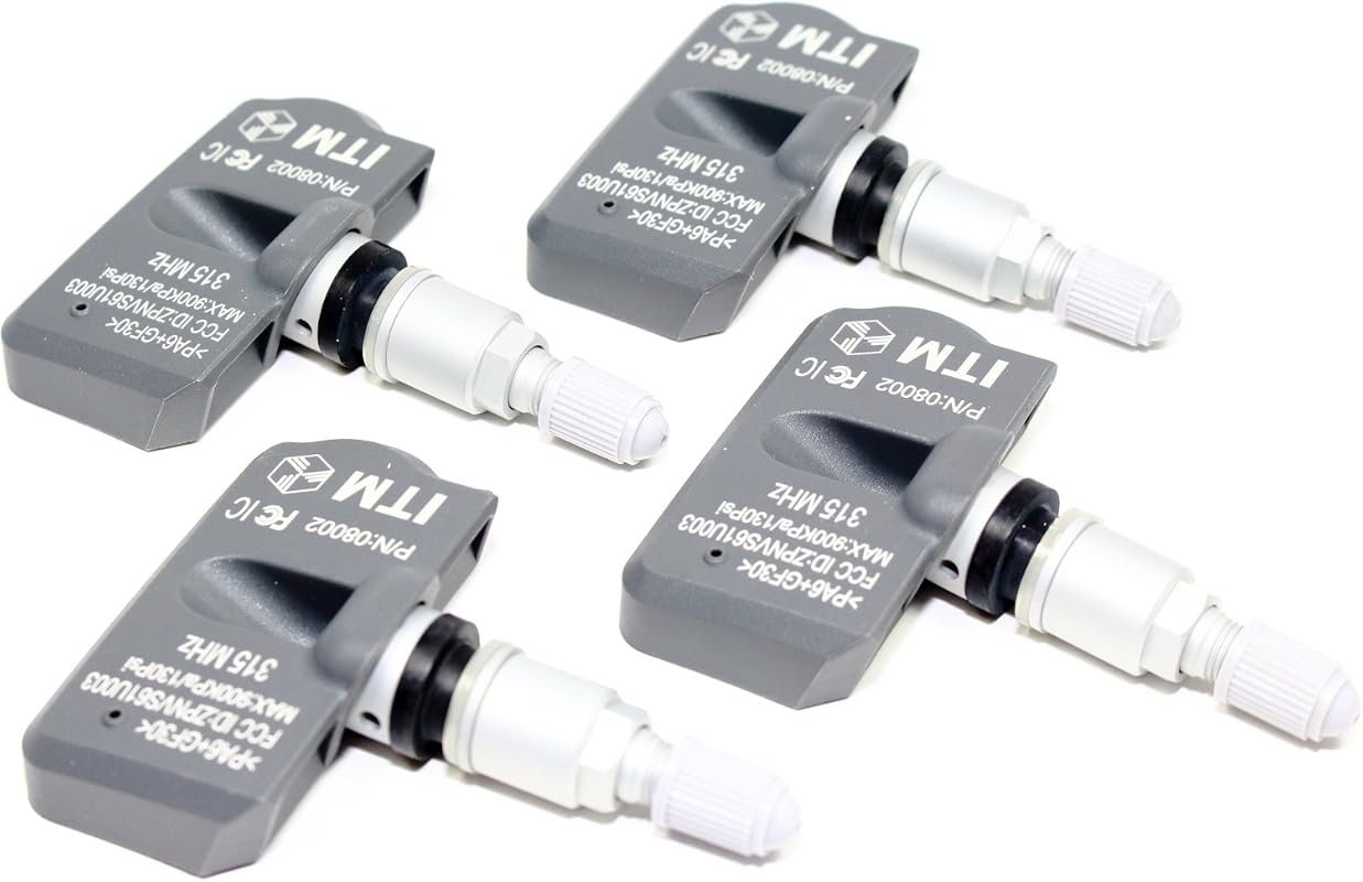 Set of 4 ITM 315MHz TPMS Tire Pressure Sensors for 2010-2015 Chevrolet